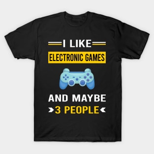 3 People Electronic Game Games T-Shirt